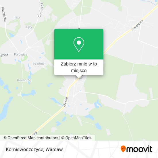 Mapa Komiswoszczyce