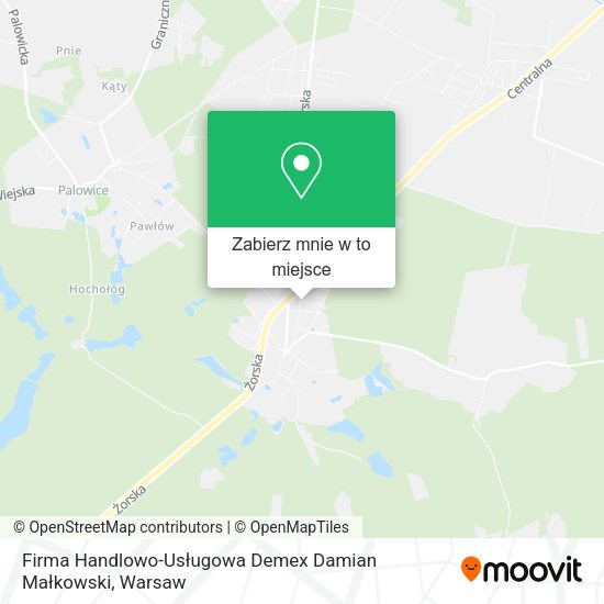 Mapa Firma Handlowo-Usługowa Demex Damian Małkowski