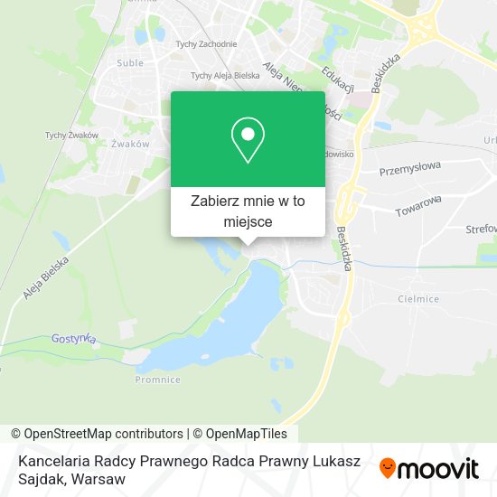 Mapa Kancelaria Radcy Prawnego Radca Prawny Lukasz Sajdak