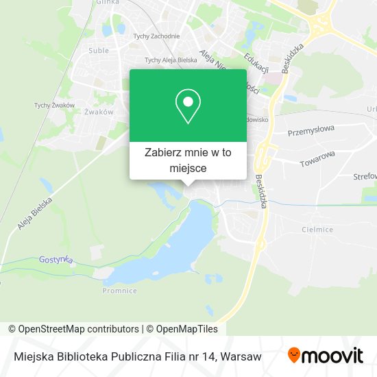 Mapa Miejska Biblioteka Publiczna Filia nr 14