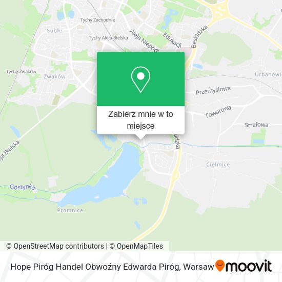 Mapa Hope Piróg Handel Obwoźny Edwarda Piróg