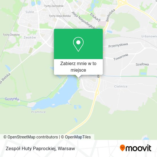 Mapa Zespół Huty Paprockiej