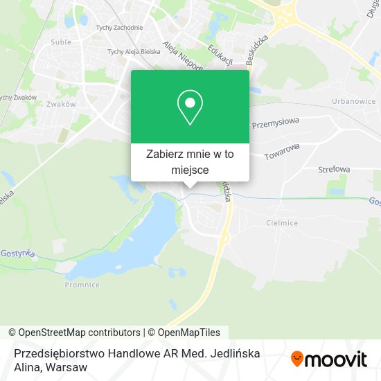 Mapa Przedsiębiorstwo Handlowe AR Med. Jedlińska Alina