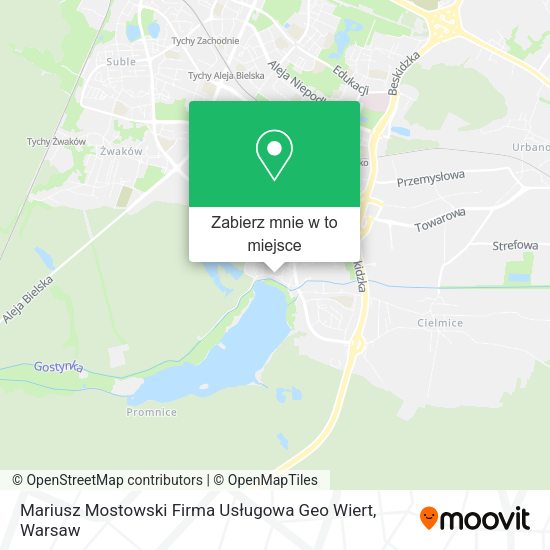 Mapa Mariusz Mostowski Firma Usługowa Geo Wiert