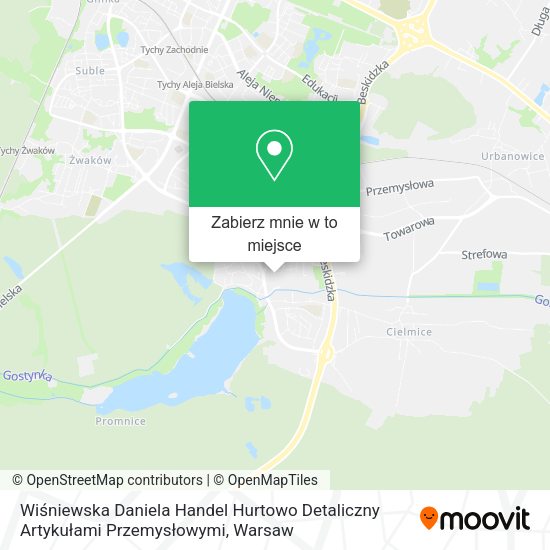 Mapa Wiśniewska Daniela Handel Hurtowo Detaliczny Artykułami Przemysłowymi