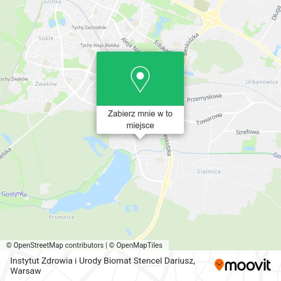 Mapa Instytut Zdrowia i Urody Biomat Stencel Dariusz