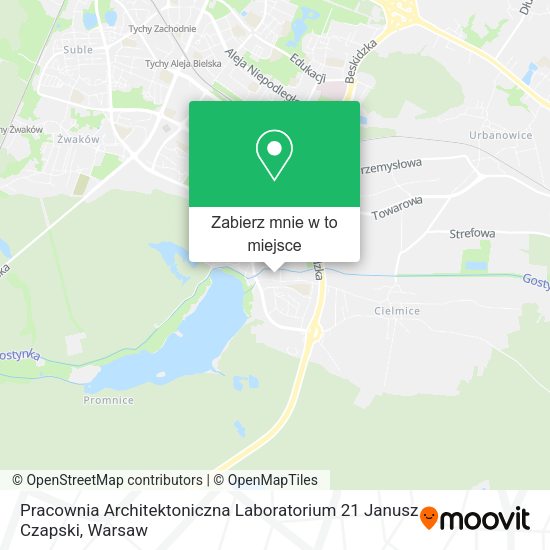 Mapa Pracownia Architektoniczna Laboratorium 21 Janusz Czapski