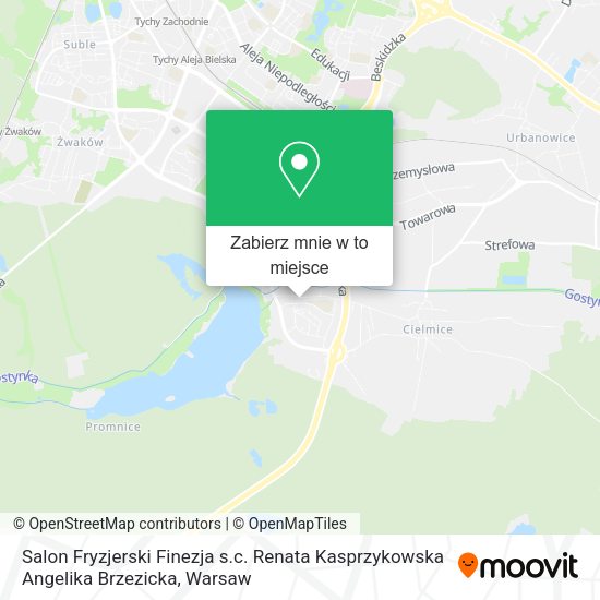 Mapa Salon Fryzjerski Finezja s.c. Renata Kasprzykowska Angelika Brzezicka