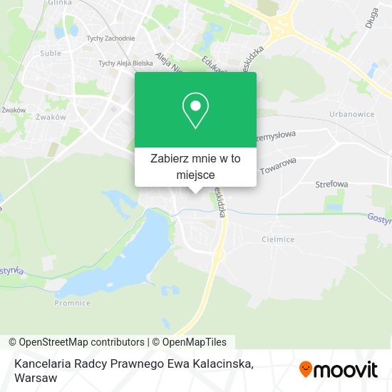 Mapa Kancelaria Radcy Prawnego Ewa Kalacinska