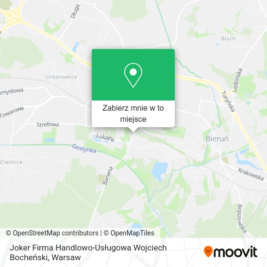 Mapa Joker Firma Handlowo-Usługowa Wojciech Bocheński