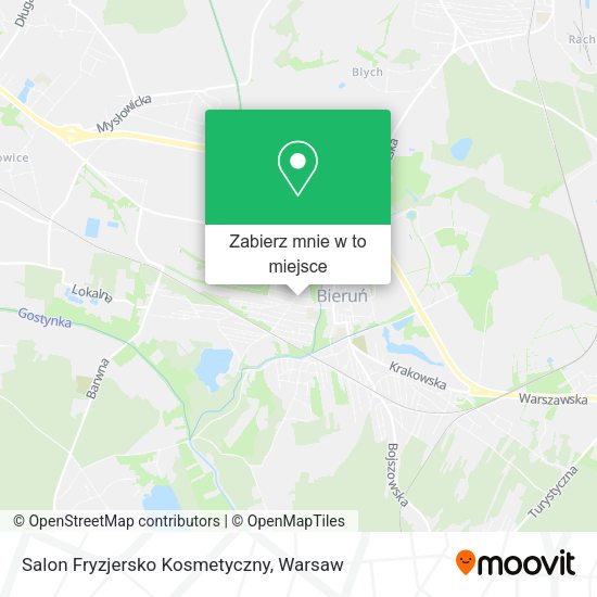 Mapa Salon Fryzjersko Kosmetyczny