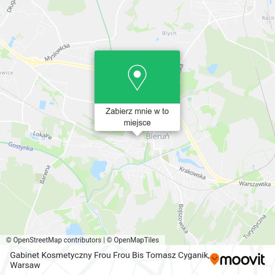 Mapa Gabinet Kosmetyczny Frou Frou Bis Tomasz Cyganik