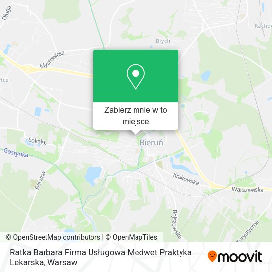 Mapa Ratka Barbara Firma Usługowa Medwet Praktyka Lekarska