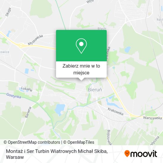 Mapa Montaż i Ser Turbin Wiatrowych Michał Skiba