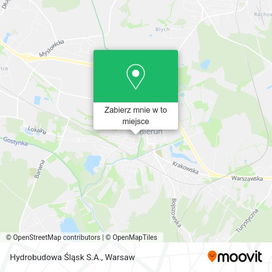 Mapa Hydrobudowa Śląsk S.A.