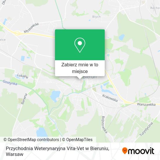 Mapa Przychodnia Weterynaryjna Vita-Vet w Bieruniu