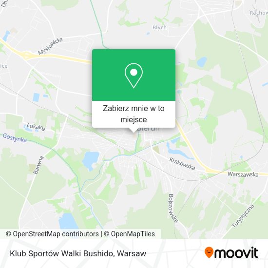 Mapa Klub Sportów Walki Bushido