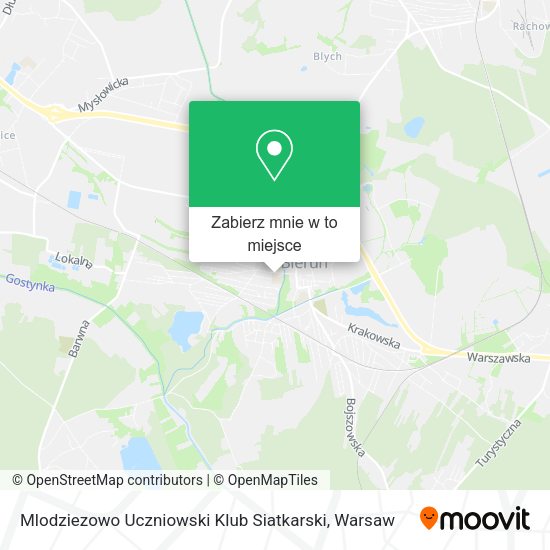 Mapa Mlodziezowo Uczniowski Klub Siatkarski