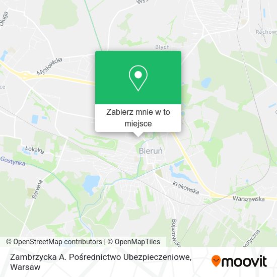 Mapa Zambrzycka A. Pośrednictwo Ubezpieczeniowe