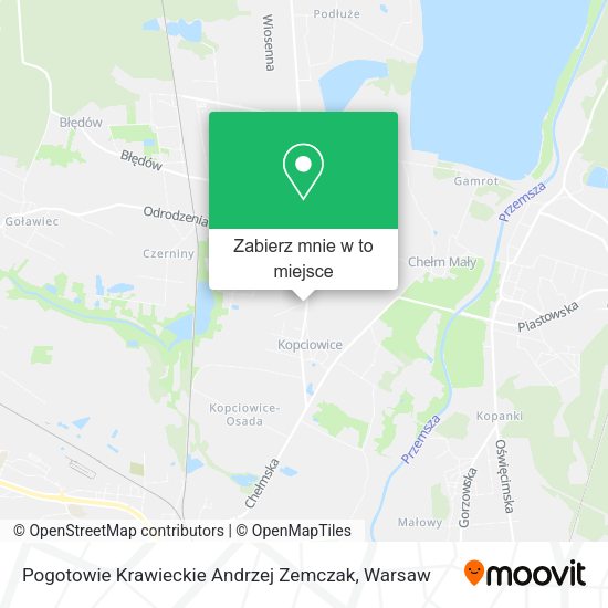 Mapa Pogotowie Krawieckie Andrzej Zemczak