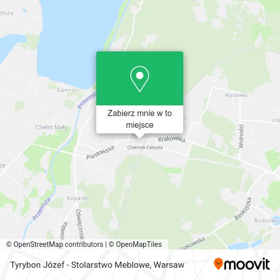 Mapa Tyrybon Józef - Stolarstwo Meblowe