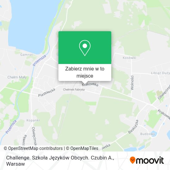 Mapa Challenge. Szkoła Języków Obcych. Czubin A.