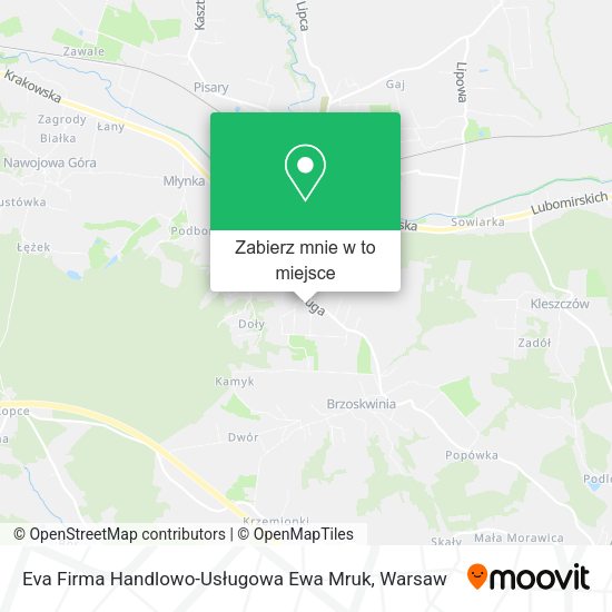 Mapa Eva Firma Handlowo-Usługowa Ewa Mruk