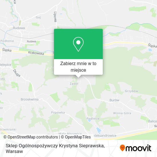 Mapa Sklep Ogólnospożywczy Krystyna Sieprawska