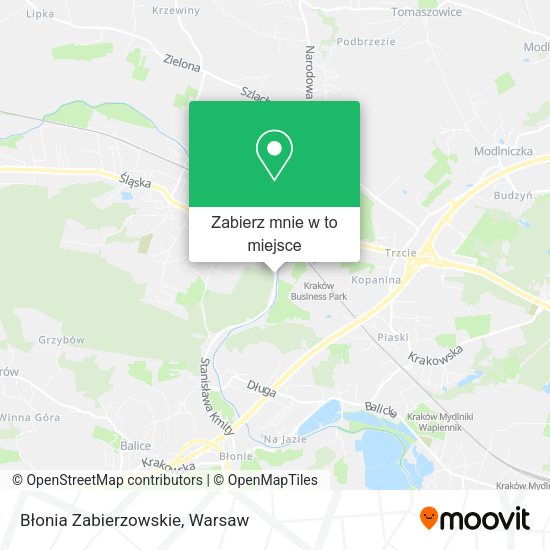 Mapa Błonia Zabierzowskie