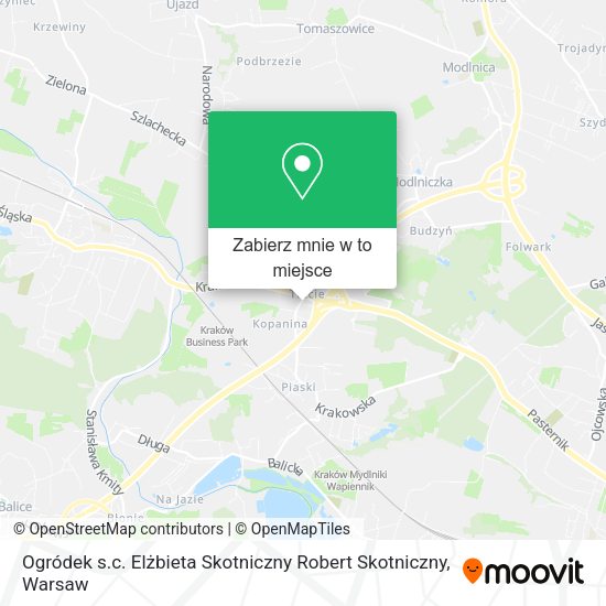 Mapa Ogródek s.c. Elżbieta Skotniczny Robert Skotniczny