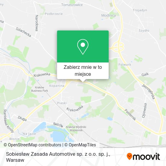 Mapa Sobiesław Zasada Automotive sp. z o.o. sp. j.