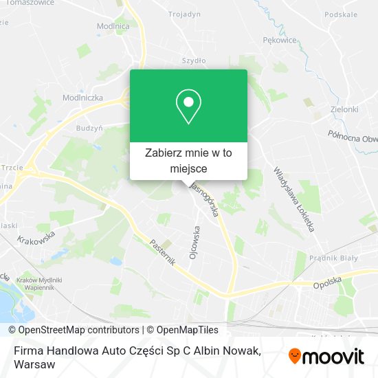 Mapa Firma Handlowa Auto Części Sp C Albin Nowak