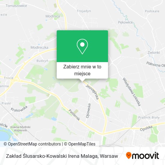 Mapa Zakład Ślusarsko-Kowalski Irena Malaga