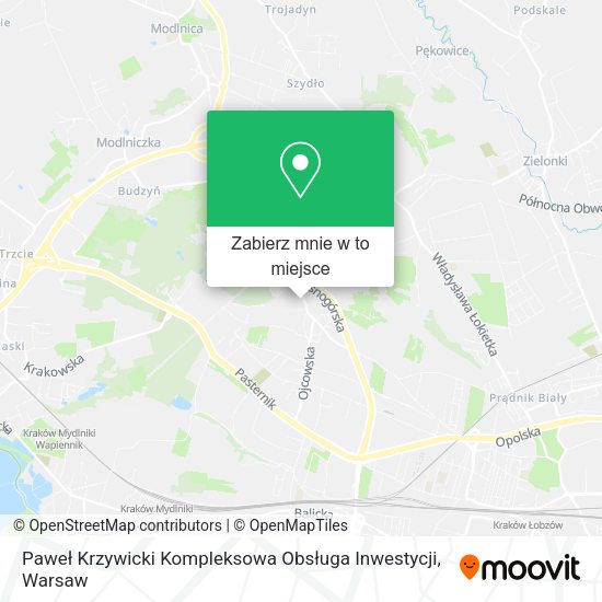 Mapa Paweł Krzywicki Kompleksowa Obsługa Inwestycji