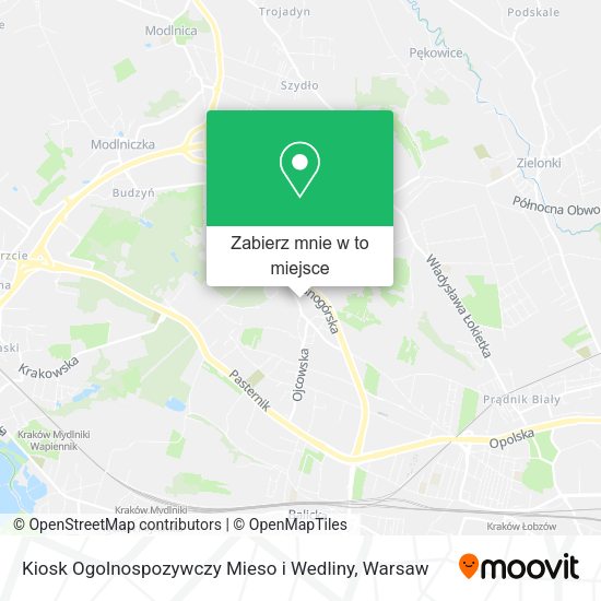 Mapa Kiosk Ogolnospozywczy Mieso i Wedliny