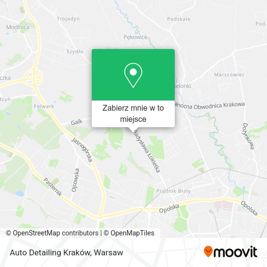 Mapa Auto Detailing Kraków