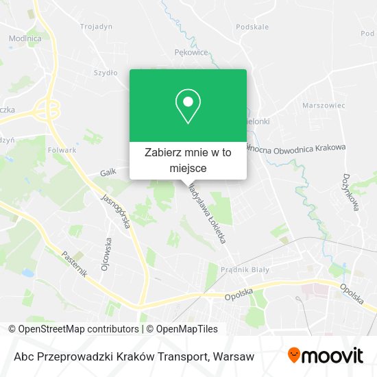 Mapa Abc Przeprowadzki Kraków Transport