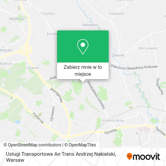 Mapa Uslugi Transportowe An Trans Andrzej Nakielski