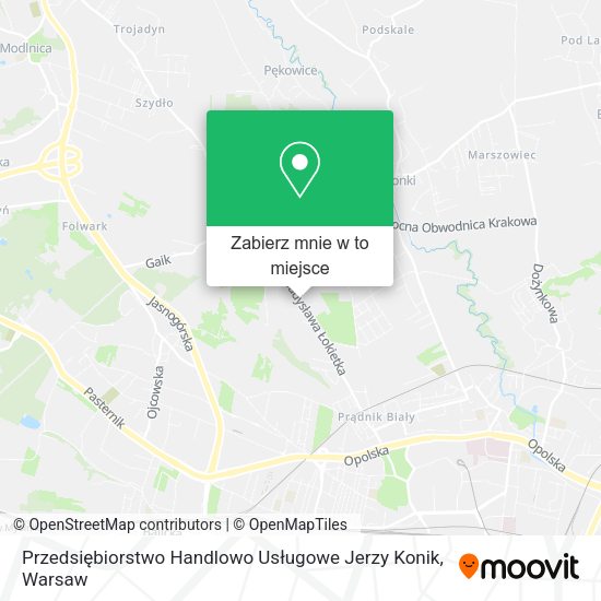 Mapa Przedsiębiorstwo Handlowo Usługowe Jerzy Konik