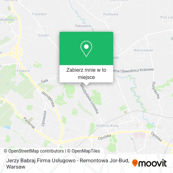 Mapa Jerzy Babraj Firma Usługowo - Remontowa Jor-Bud