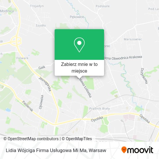 Mapa Lidia Wójciga Firma Usługowa Mi Ma