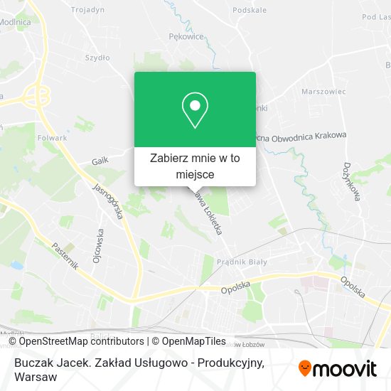 Mapa Buczak Jacek. Zakład Usługowo - Produkcyjny