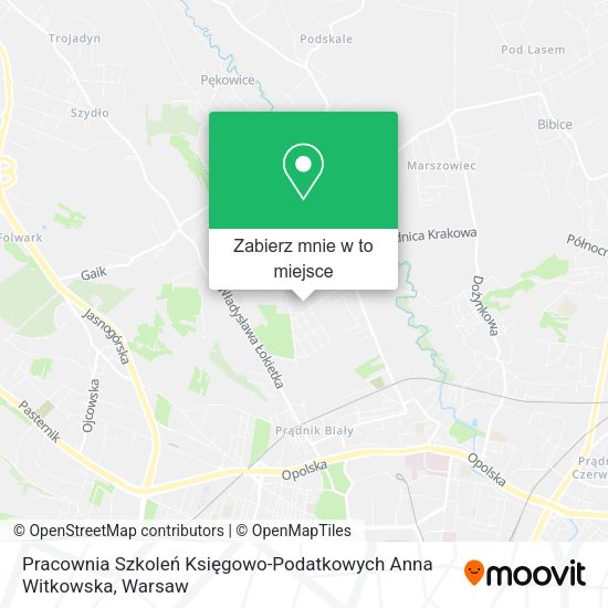 Mapa Pracownia Szkoleń Księgowo-Podatkowych Anna Witkowska