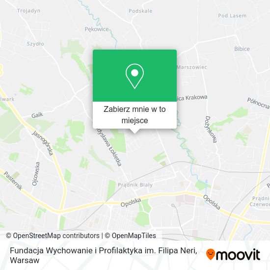 Mapa Fundacja Wychowanie i Profilaktyka im. Filipa Neri