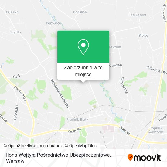 Mapa Ilona Wojtyła Pośrednictwo Ubezpieczeniowe