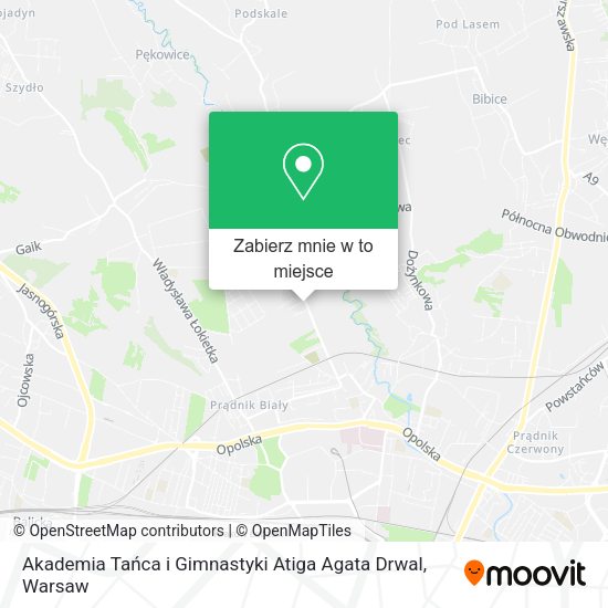 Mapa Akademia Tańca i Gimnastyki Atiga Agata Drwal