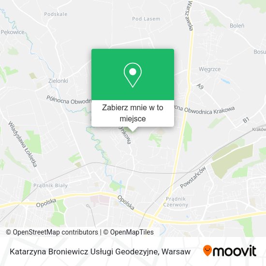 Mapa Katarzyna Broniewicz Usługi Geodezyjne