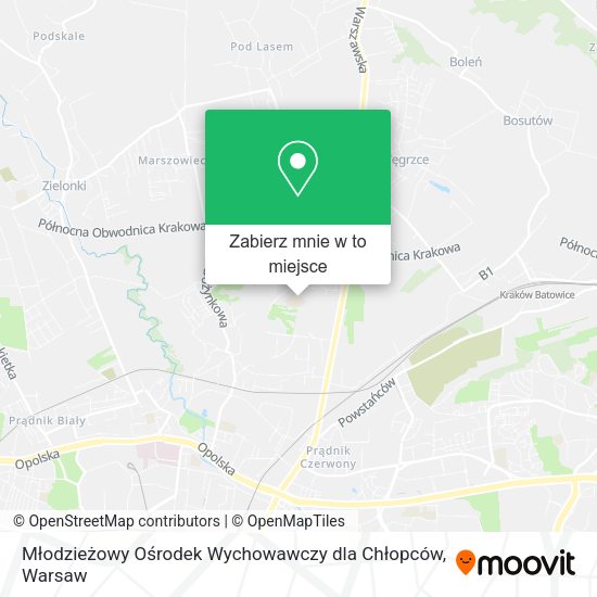 Mapa Młodzieżowy Ośrodek Wychowawczy dla Chłopców