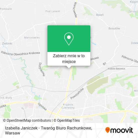 Mapa Izabella Janiczek - Twaróg Biuro Rachunkowe