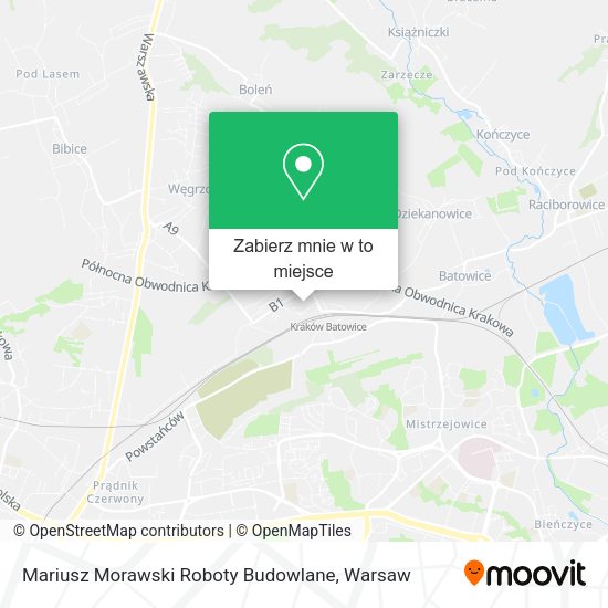 Mapa Mariusz Morawski Roboty Budowlane